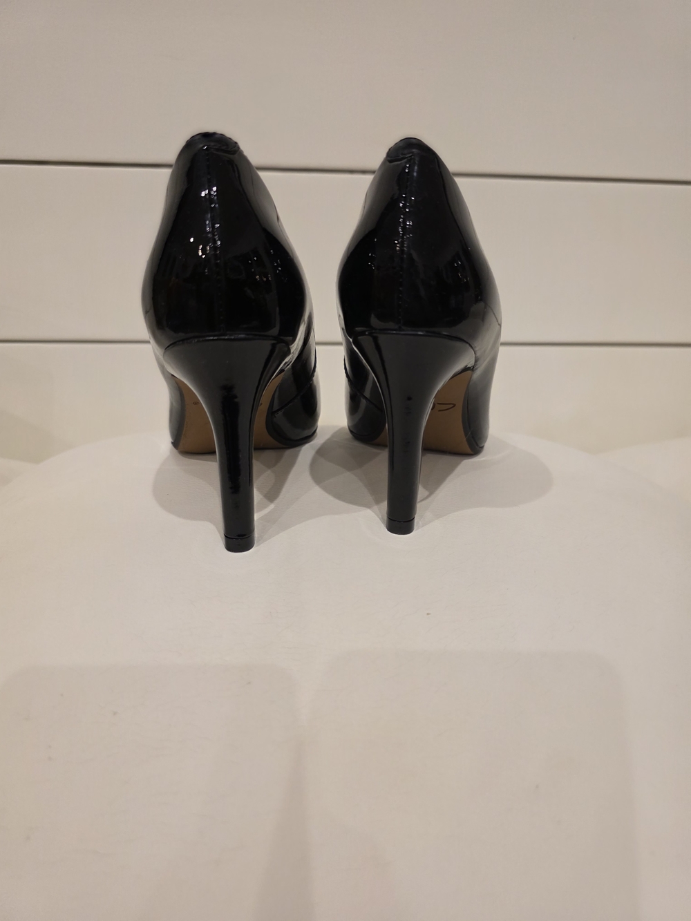 Classic Black Patent High Heel Pumps - Women's Dress Shoes - Picture 6 of 9